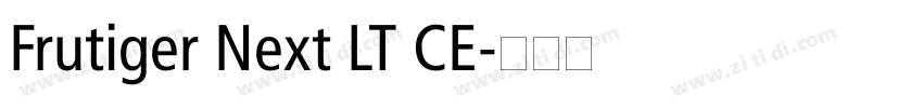 Frutiger Next LT CE字体转换